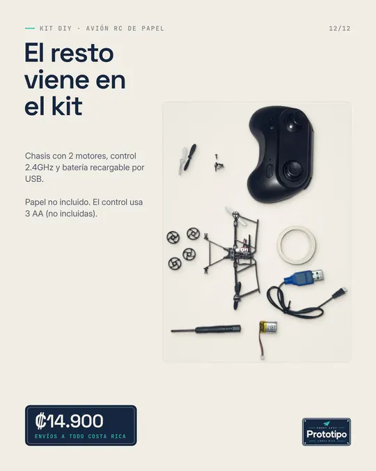 El resto viene en el kit: ilustración del paso